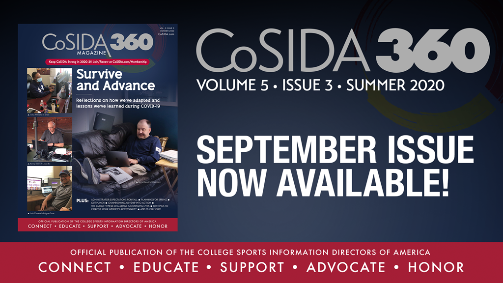 CoSIDA 360 Summer 2020 Cover Story: Survive and Advance